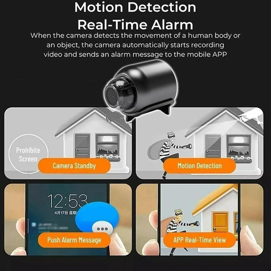 1080P X5 Mini Camera with Night Vision – WiFi Security Camera with Motion Detection